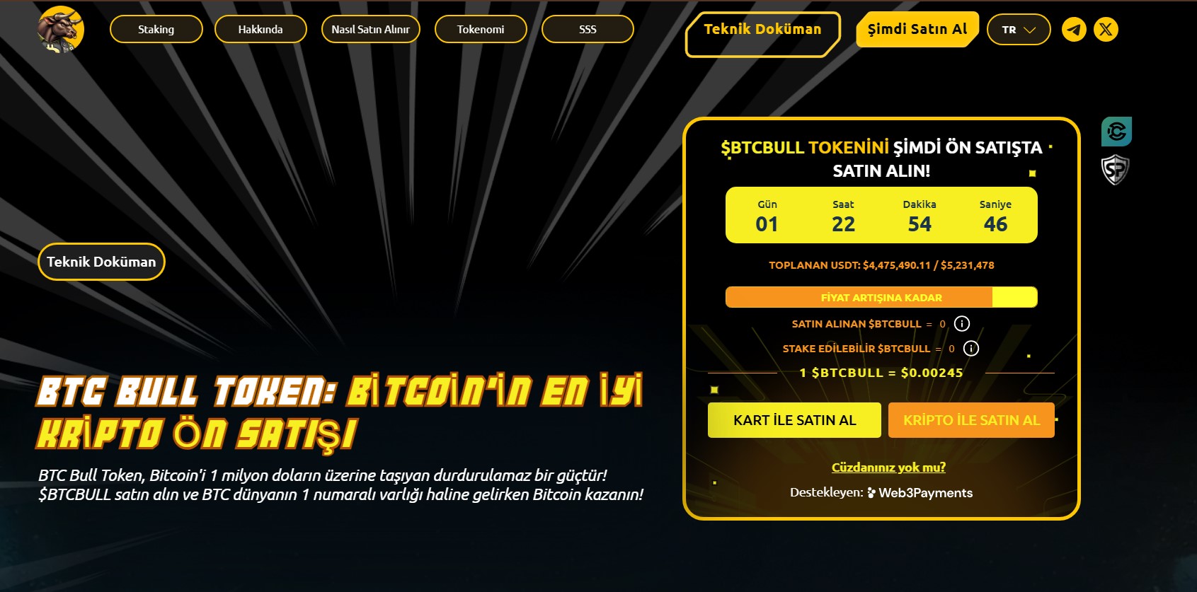 Gelecek Vadeden Coinler Arasında Yeni Nesi BTC BULL Token İncelemesi