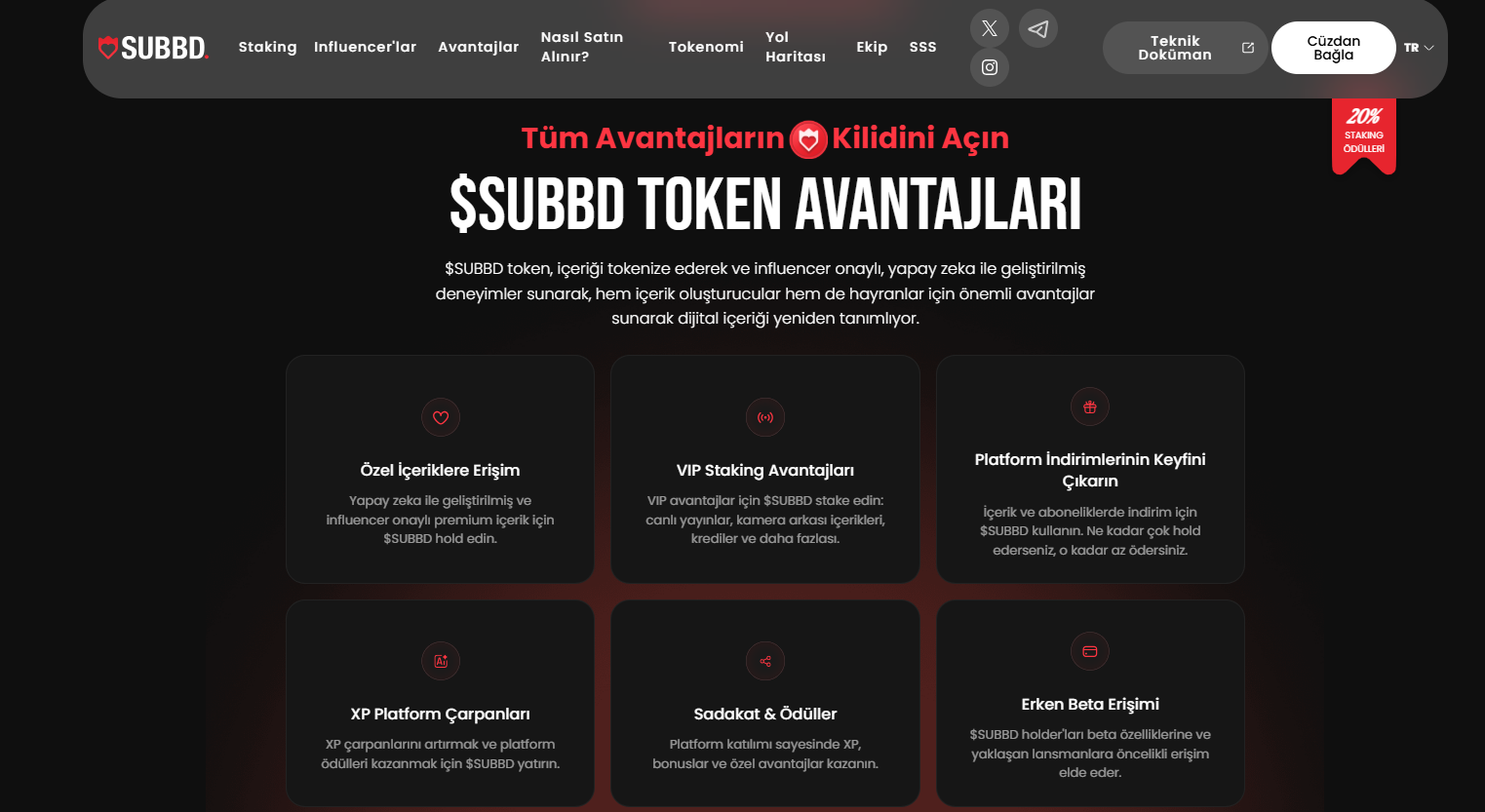 subbd token kullanım alanları