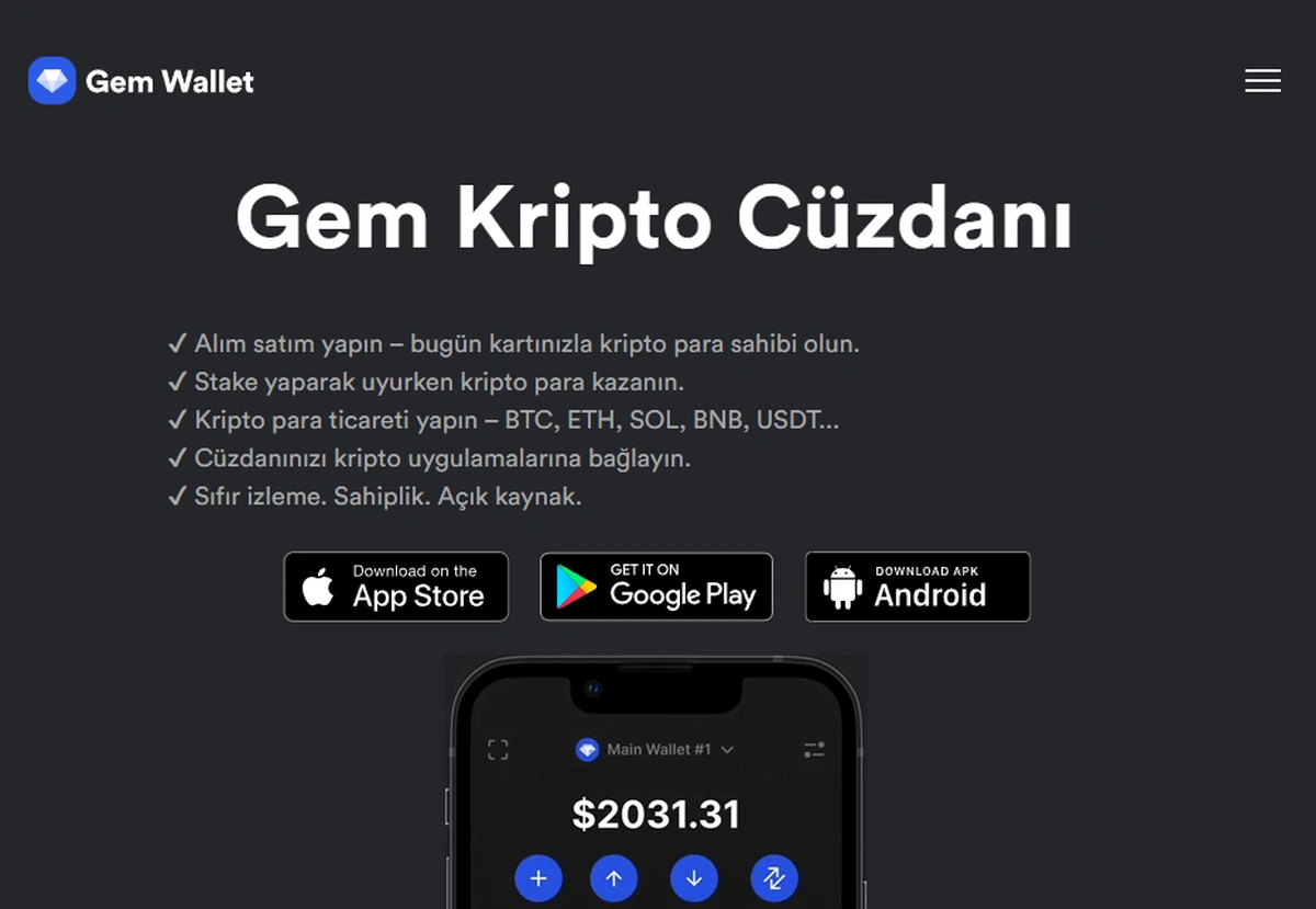 Gem Wallet - Sui ile pasif gelir