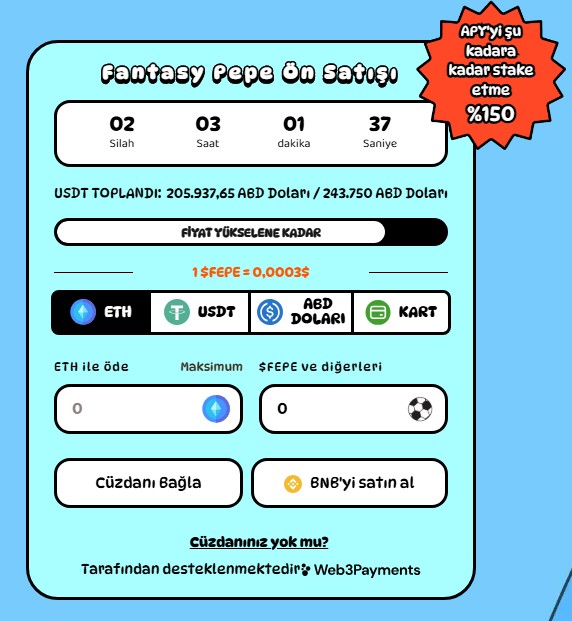 Fantasy Pepe Geleceği ve en son fiyatı hakkında bilgiler
