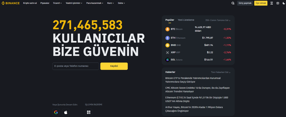 binance bedava bonus veren siteler
