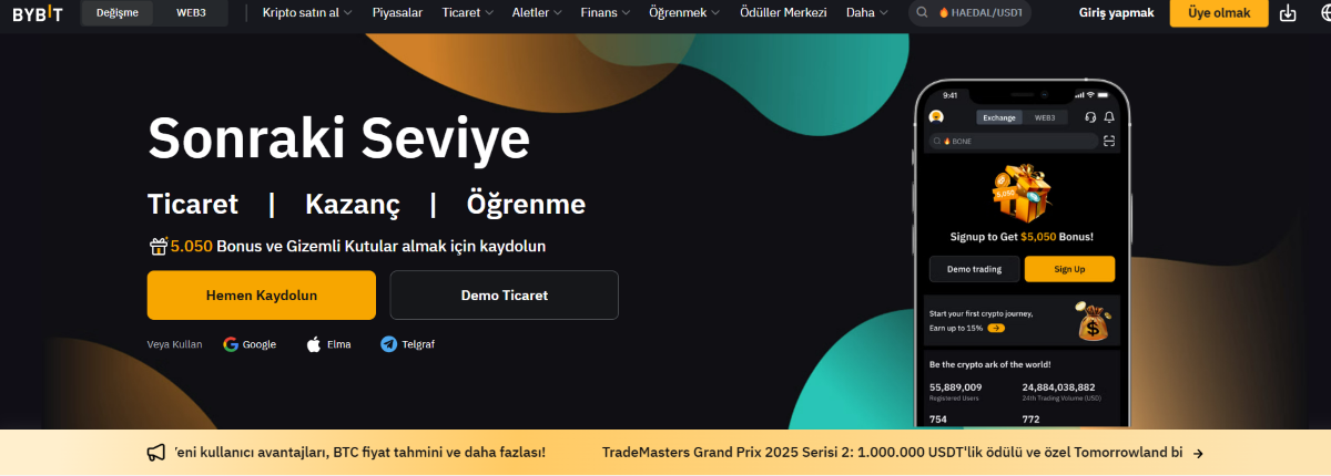bybit yeni bonus veren siteler