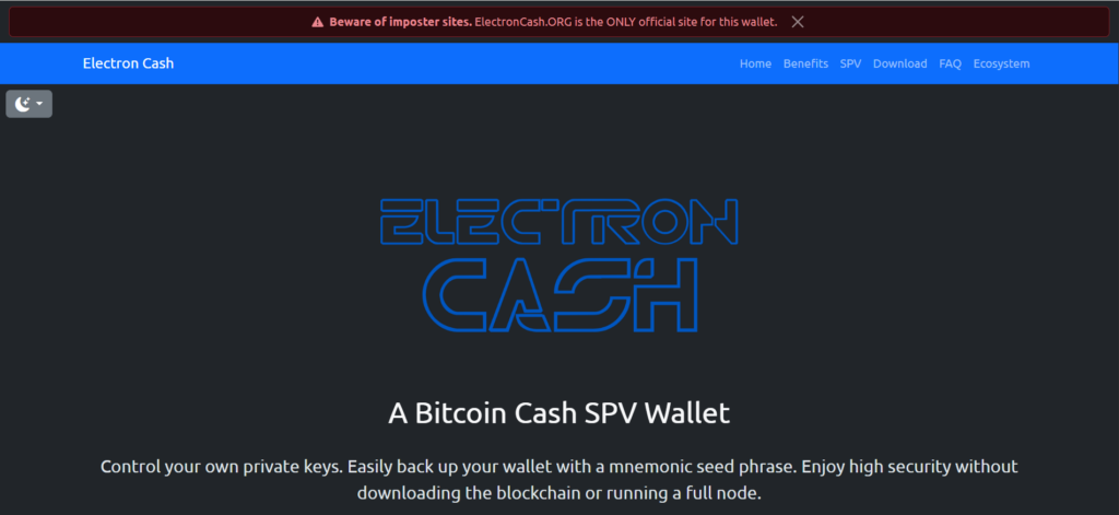 electron cash