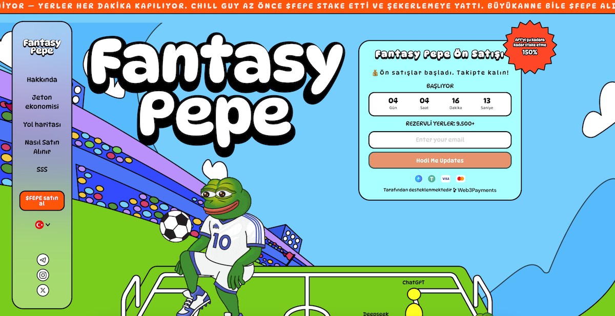 Yüksek riskli ve getirili kripto paralar- Fantasy Pepe