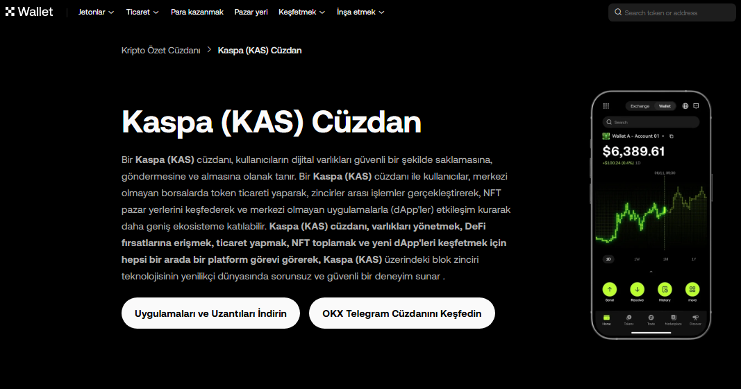 en iyi kaspa cüzdanları - OKX Cüzdan