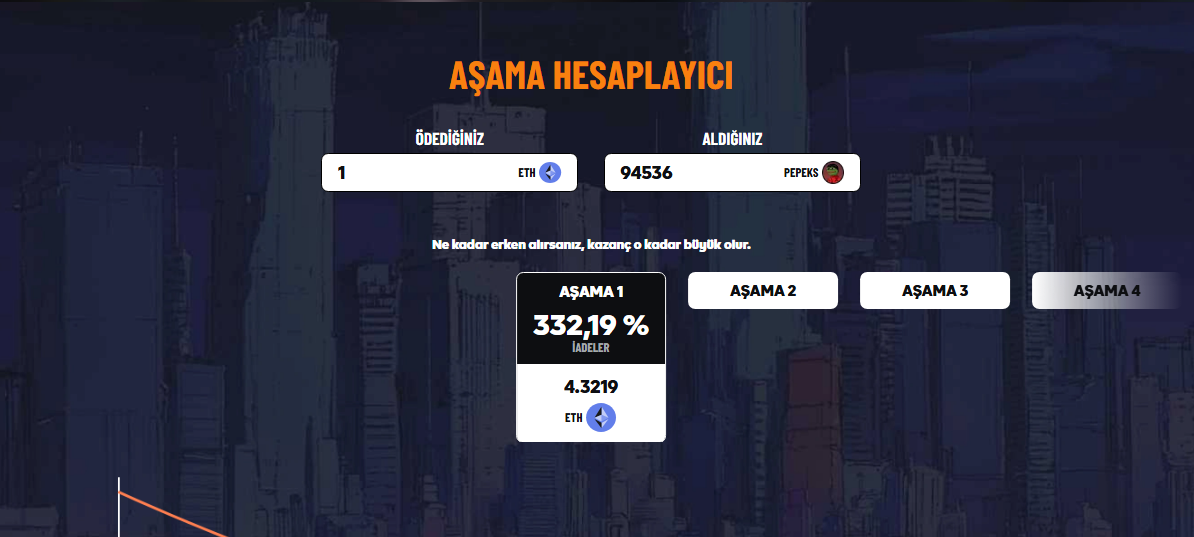 pepex aşama hesaplayıcı