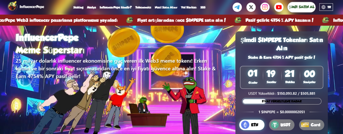 yeni çıkan coinler - Influencer Pepe ($INPEPE)