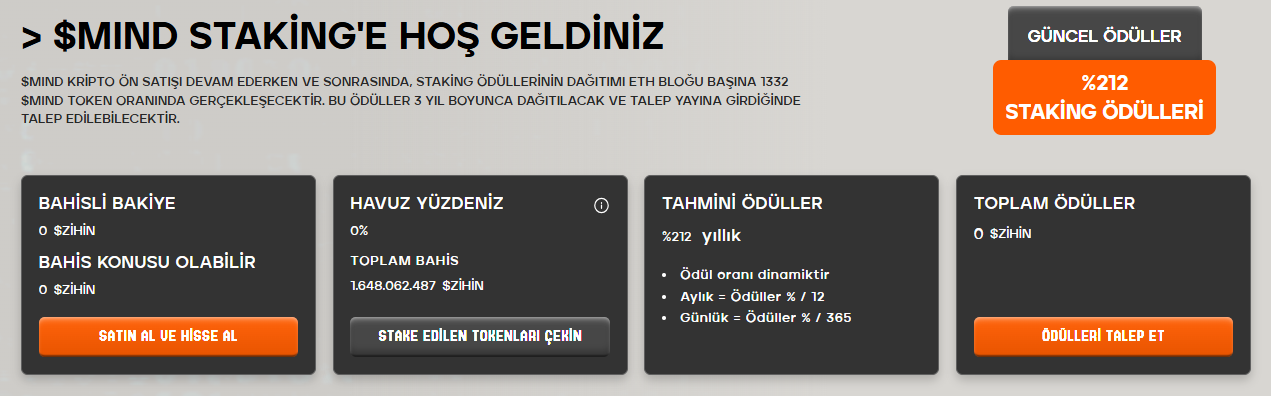 Stake Ödülleri %216 APY’ye Kadar Yükseliyor