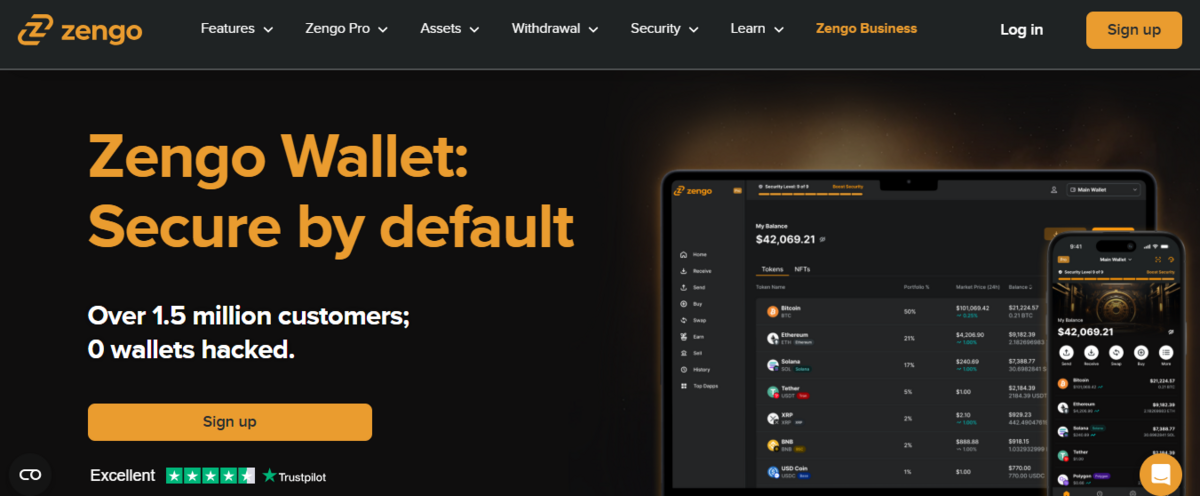 En İyi Virtuals Protocol Cüzdanları - Zengo Wallet