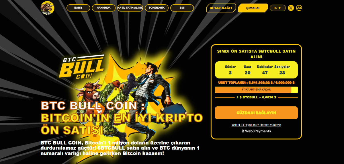 Antix'e alternatif olarak: BTC Bull Token