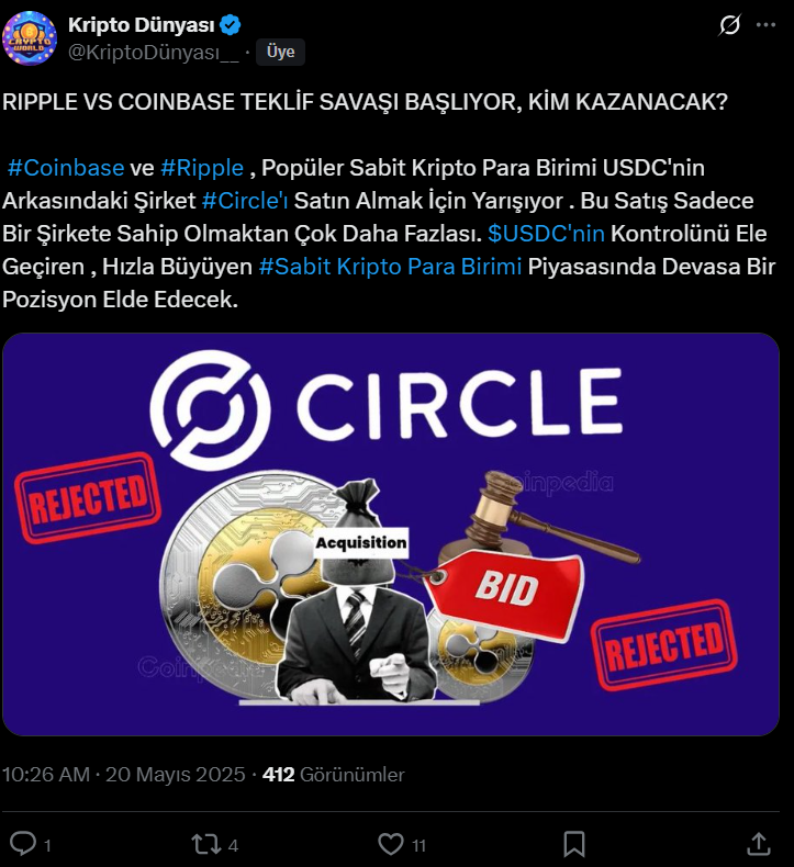 Ripple ve Coinbase