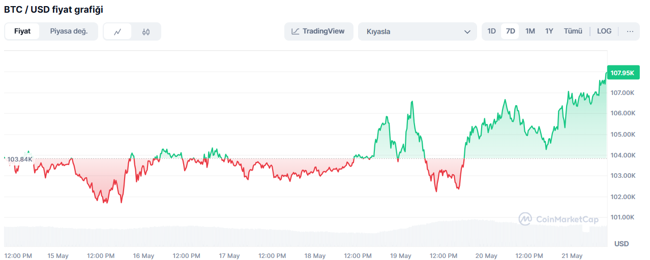 btc fiyat grafiği