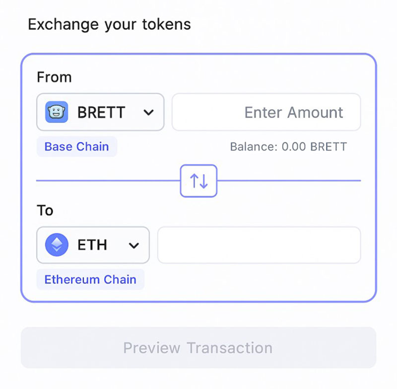Coin cüzdanı Best Wallet ile BRETT satın alma