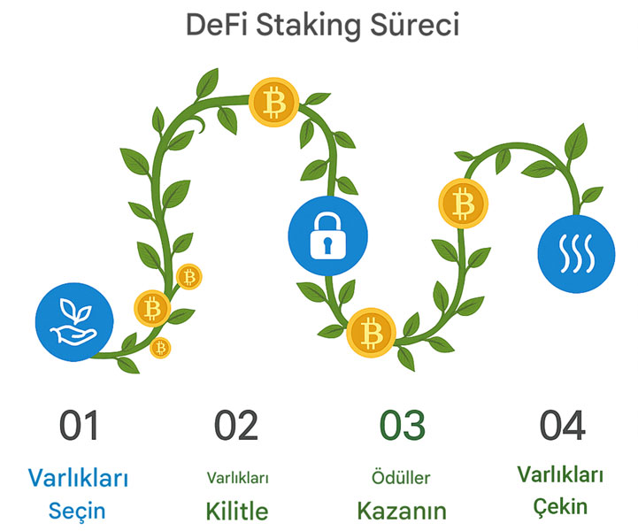 Stake Platformları üzerinde DeFi Staking Süreci