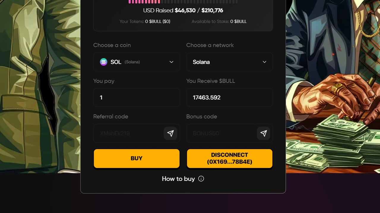 Bullionaire-join btc bull token
