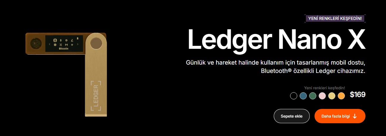 Stake işlemleri için cüzdanlar - Ledger soğuk cüzdan - Nano X