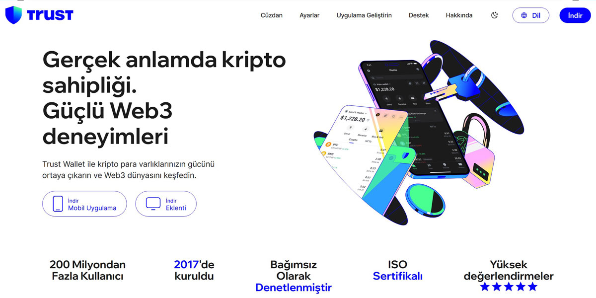Trust Wallet Dijital Cüzdan ile BRETT token alın