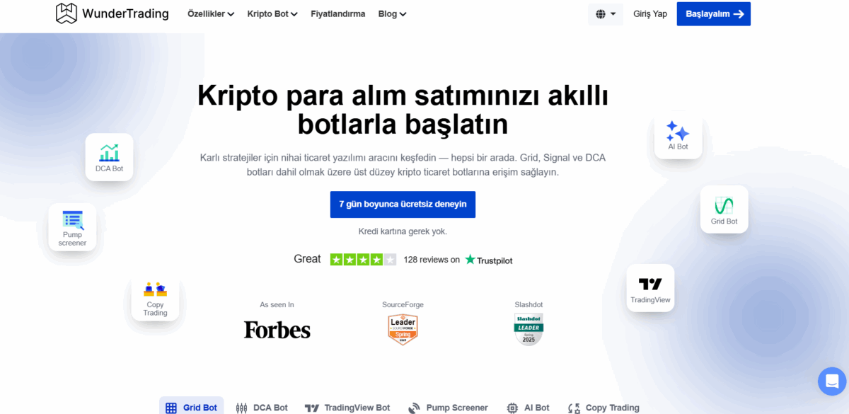 wunder trading - kripto alım satım botu
