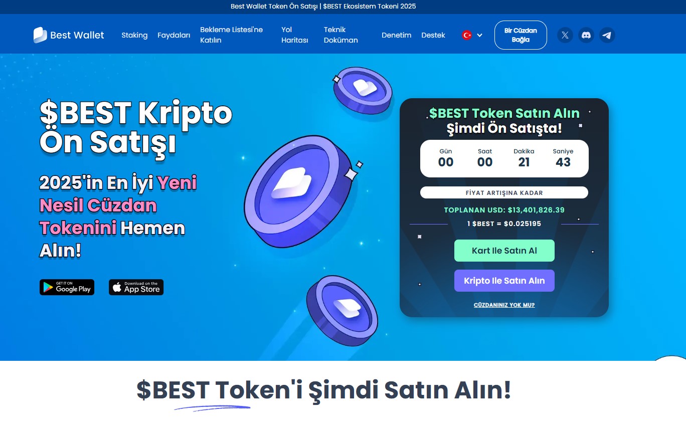 Best Wallet Token - en yüksek potansiyele sahip kripto paralar arasında dikkat çeken proje