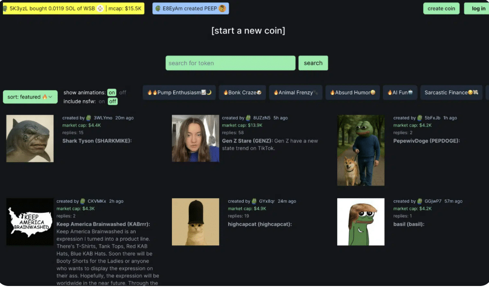 Yatırımcıların İlgisi: Pump.fun ve Memecoin Sezonu