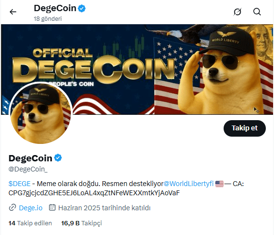 DEGE Coin Yükselişte: Trump Etkili Meme Coin Yüzde 300'ün Üzerinde Arttı