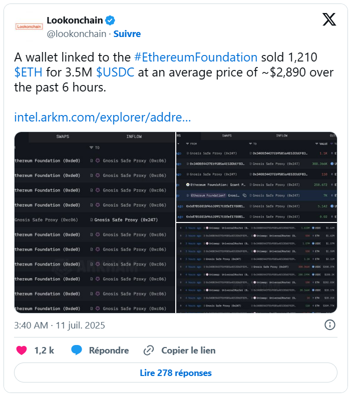 Ethereum Foundation Neden ETH Satıyor?
