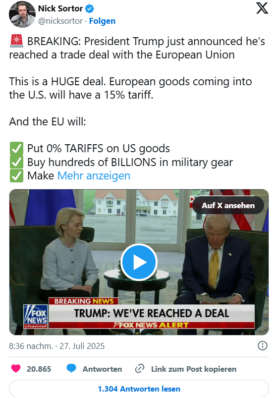 1 Ağustos’ta Trump Zamanı Yeni Gümrük Tarifeleri Kapıda
