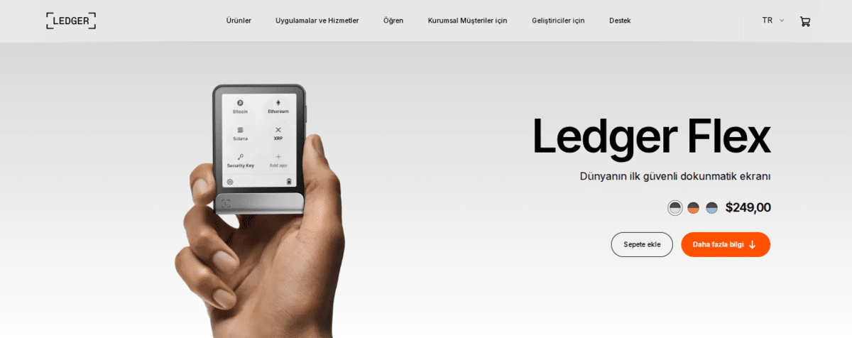 En iyi soğuk cüzdan - Ledger Flex