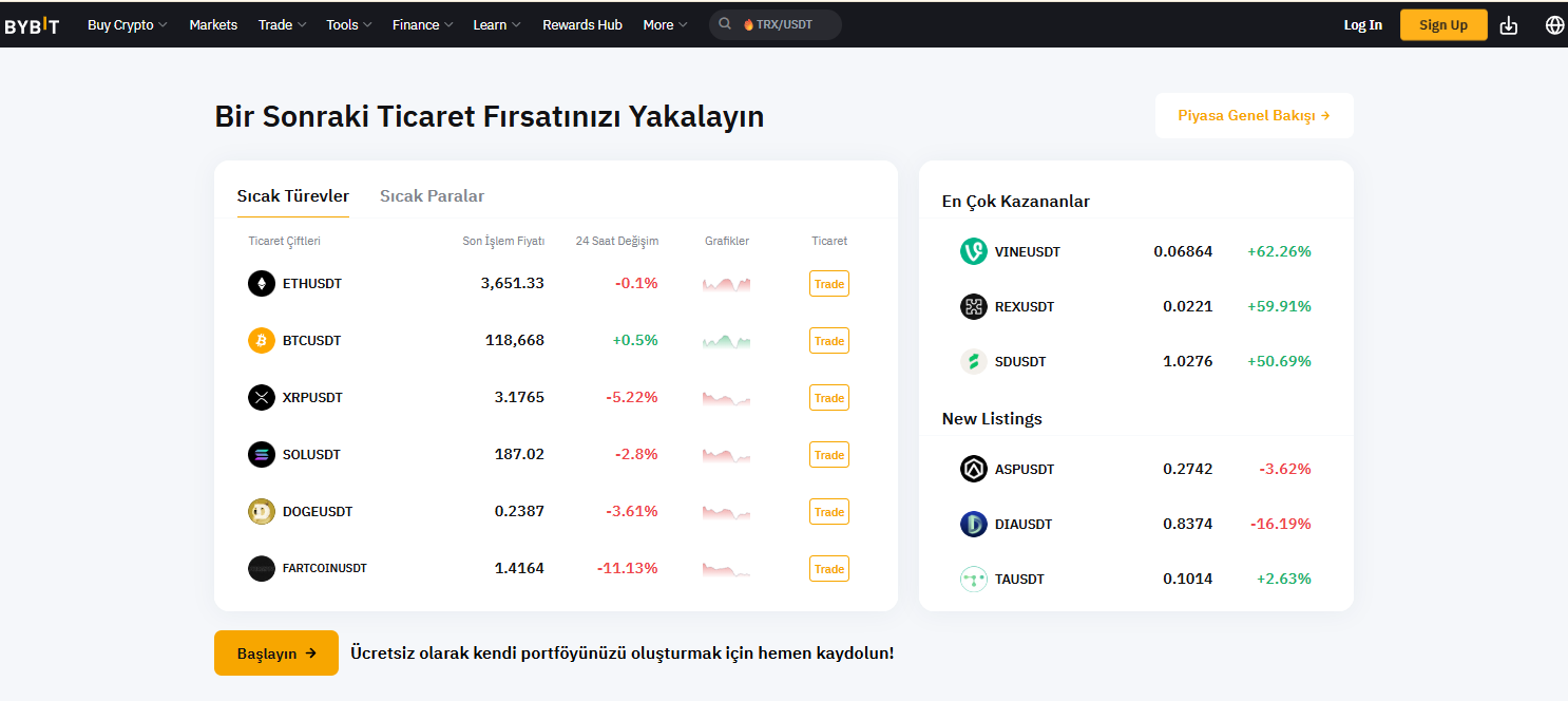 MNT coin satın almanın başlıca yollarından biri Bybit