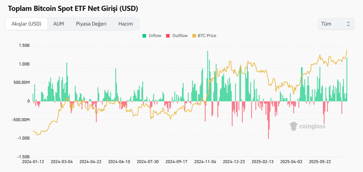 Bitcoin Spot ETF Net Akışı
