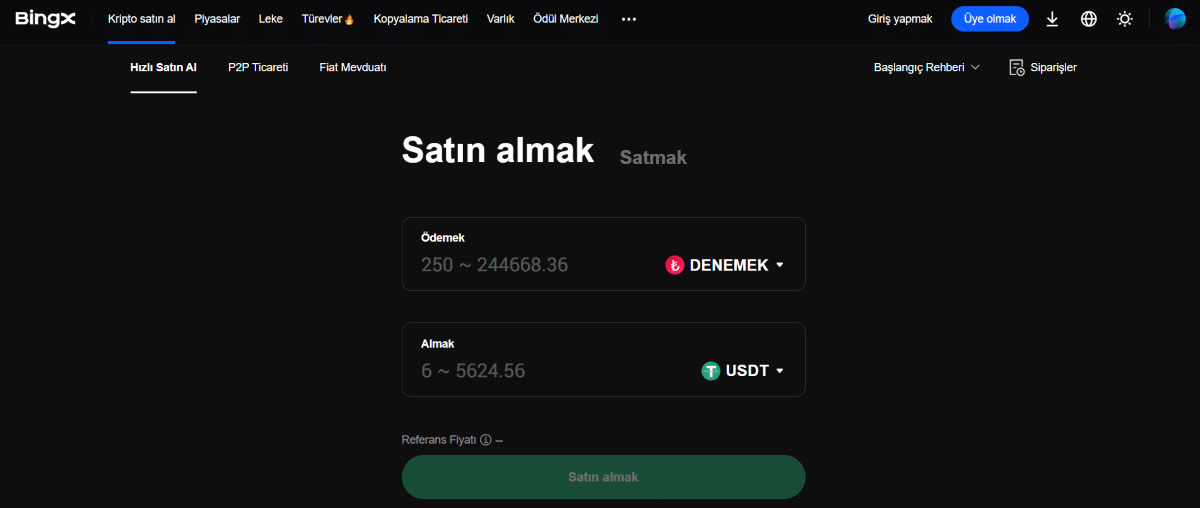 bingx kredi kartındaki parayı nakite çevirme