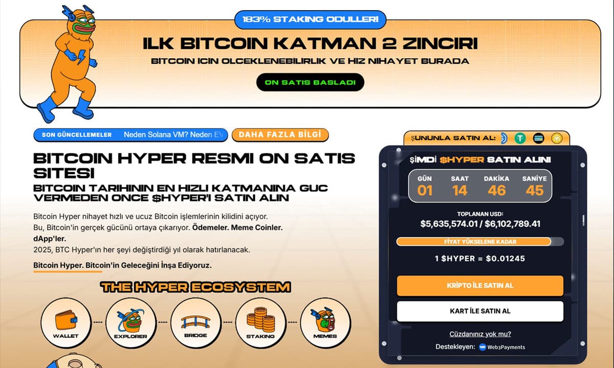 En İyi BTC alternatifi proje - Bitcoin Hyper