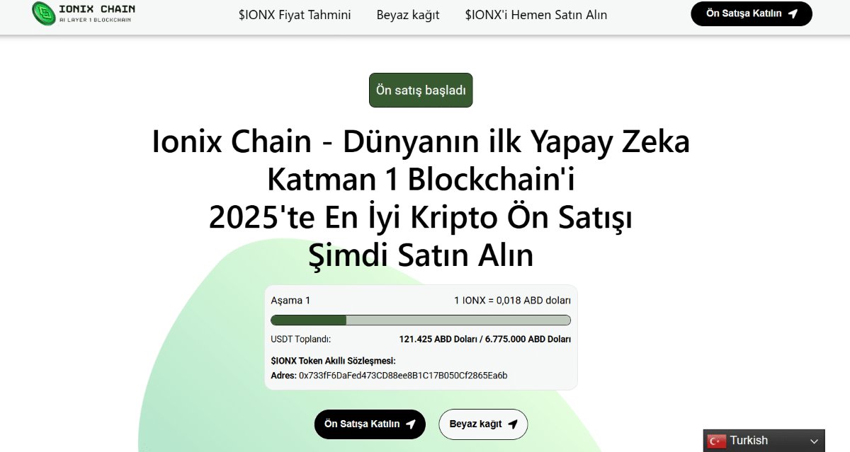 ionixchain - yükselecek coinler