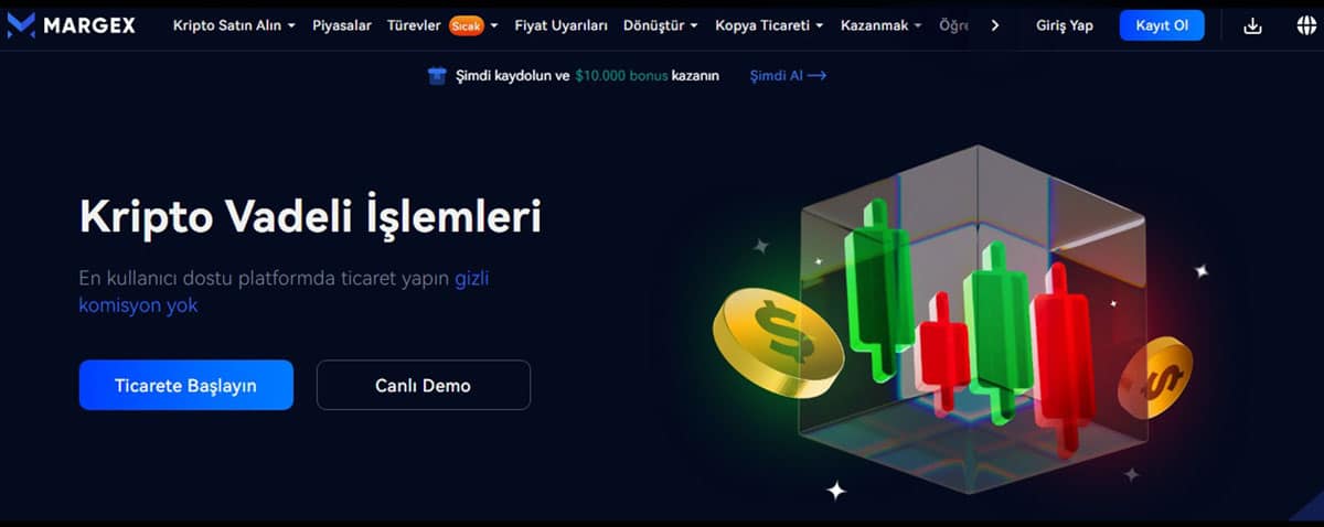 Margex ile gizli komisyonlar olmadan kripto vadeli işlemlerini yapın