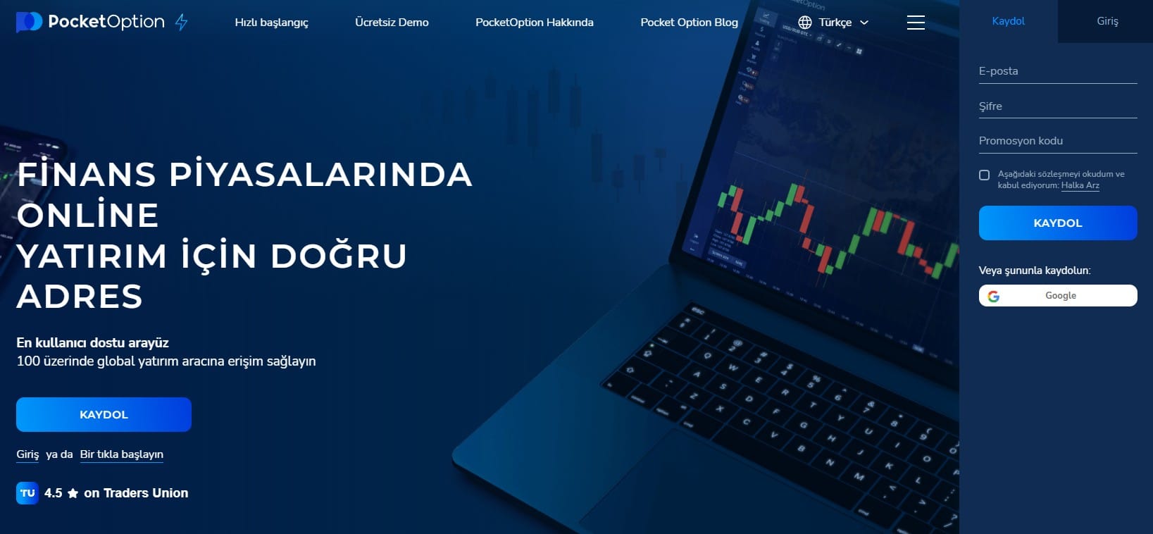 Pocket Option – Kripto Tabanlı Binary Option İşlem Platformu
