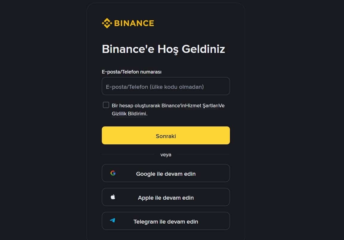 En iyi sıcak cüzdan- Binance