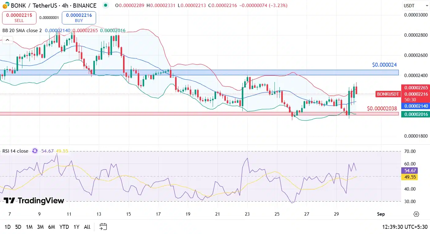 Dogecoin Düşüyor, BONK Yükseliyor: Hedef 0,24 Dolar mı?