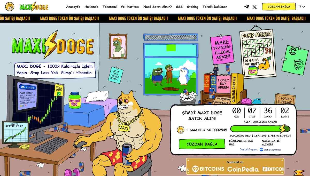  Maxi Doge - yeni çıkacak coinler