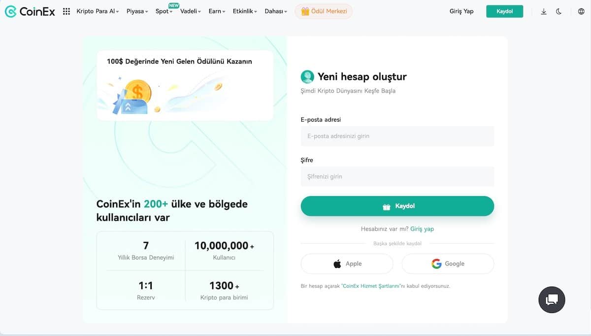 Kripto Bonus Kodları CoinEx