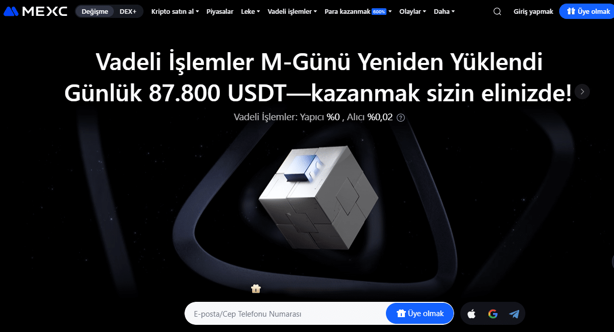 Kimlik doğrulama (KYC) olmayan borsa