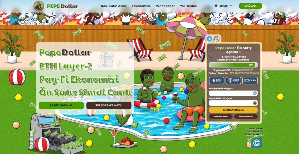 Pepe Dollar – Kullanıcılara Kendi Tokenlerini Basma İmkânı Sunan Satirik Meme Coin