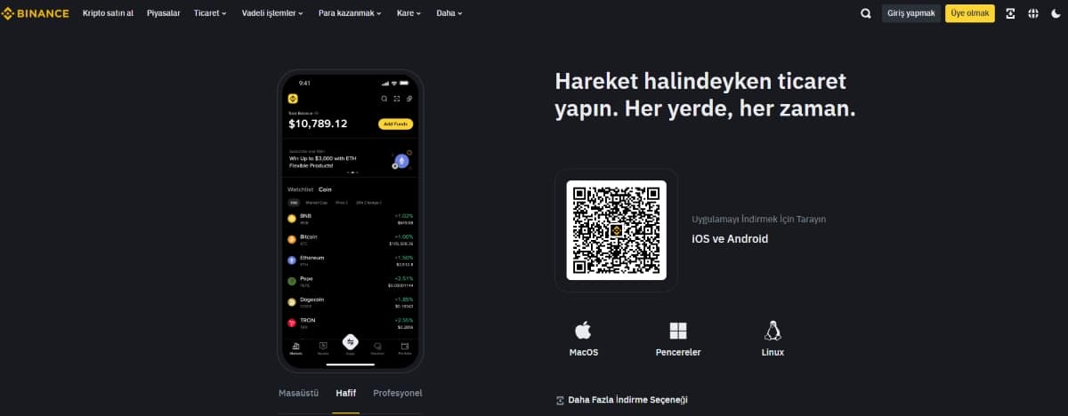 binance - Türkiye'deki En İyi Vadeli İşlem ve Opsiyon Borsası