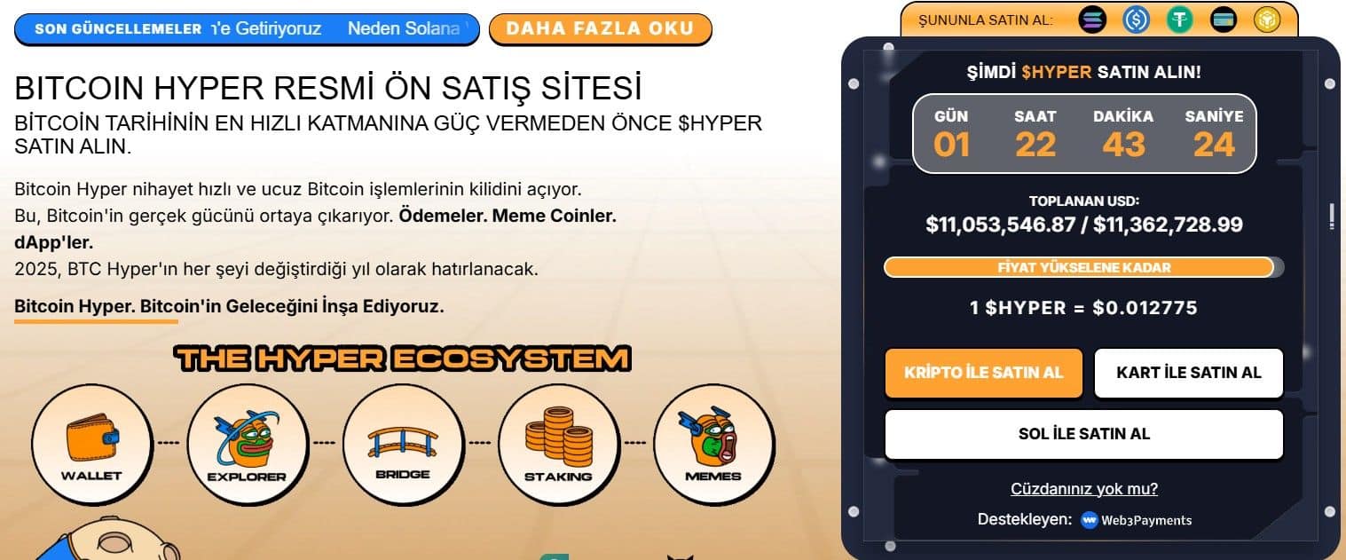 bitcoin hyper ön satışı