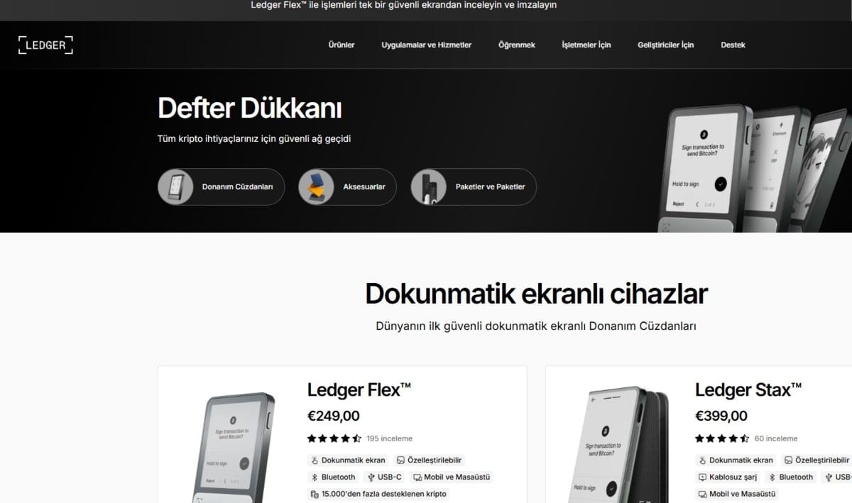 En iyi sıcak cüzdan - Ledger