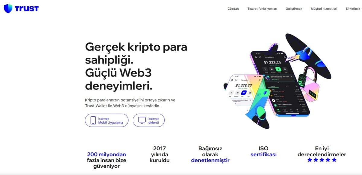 Trust Wallet - Çoklu Zincir Destekli En İyi Sıcak Cüzdan Seçeneklerinden