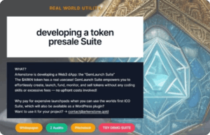 Arkenstone – Kodsuz Solana Token Oluşturma ve Kripto Ödeme Altyapısı