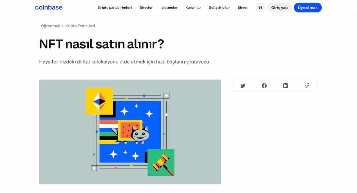 Coinbase NFT marketplace