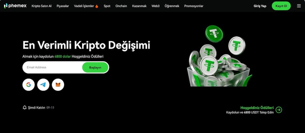 En iyi kaldıraçlı kripto borsaları - phemex