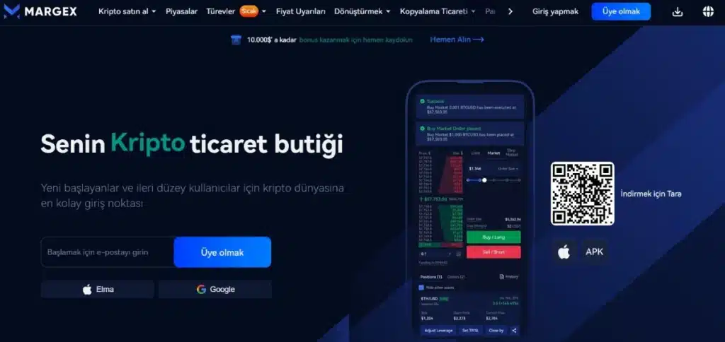 Short açma İmkanı Sunan Margex – 100x Kaldıraçlı Kripto İşlem Platformu