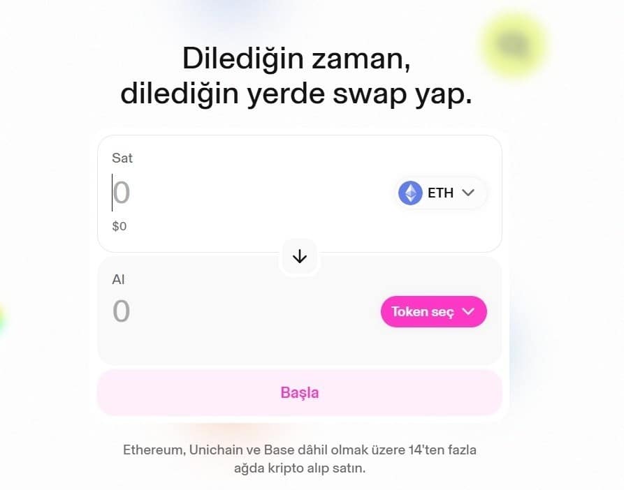 web3- merkezi olamyan uygulamalar Uniswap